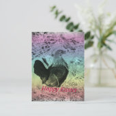 Bantam Hen Oaster Feiertagspostkarte (Stehend Vorderseite)