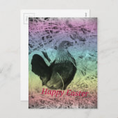 Bantam Hen Oaster Feiertagspostkarte (Vorne/Hinten)