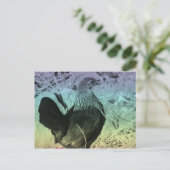 Bantam Hen Oaster Feiertagspostkarte (Stehend Vorderseite)