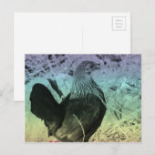 Bantam Hen Oaster Feiertagspostkarte (Vorne/Hinten)