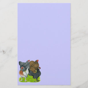 Bantam Hen Quarttet Briefpapier