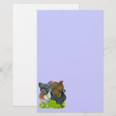 Bantam Hen Quarttet Briefpapier (Vorne/Hinten)