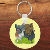 Bantam Hen Quarttet Schlüsselanhänger (Vorderseite)
