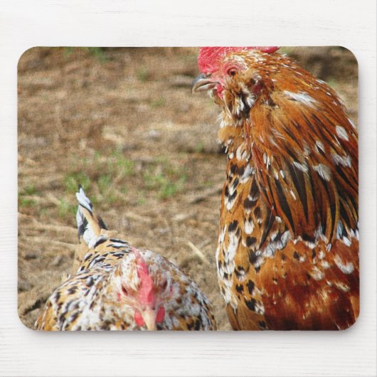 Bantam Hen und Rooster Mousepad (Vorne)