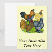 Bantam Quartett Einladung (Vorne/Hinten)