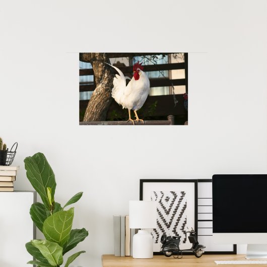 Bantam Rooster Poster (Heimbüro)