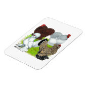 Bantams Feather Leged Magnet (Linke Seite)