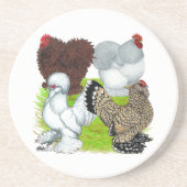 Bantams Feather Leged Untersetzer (Vorne)