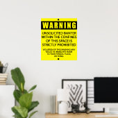 BANTER WARNING_YELLOW POSTER (Heimbüro)