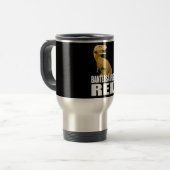 Bantersaurus Rex Scherz-Kaufmanns-Geschenk Reisebecher (Vorderseite Links)