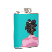 Bantu Aquamarin. Flachmann (Rechts)