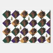 Bantu Violet Wrapping Paper Flat Sheet Set 3 Geschenkpapier Set (Vorderseite 2)