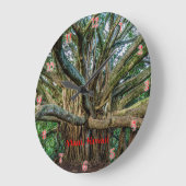 Banyan Tree entlang des Pipiwai Wandern Große Wanduhr (Winkel)