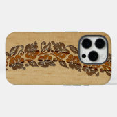 Banyans Hawaiian Hibiskus Imitate Wood Surfboard Case-Mate iPhone Hülle (Rückseite (Horizontal))