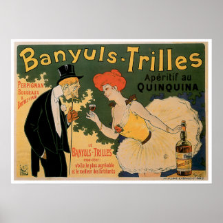 Banyuls Trilles Vintages Weingetränk Poster