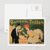 Banyuls Trilles Vintages Weingetränk Postkarte (Vorne/Hinten)