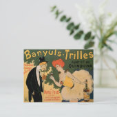 Banyuls Trilles Vintages Weingetränk Postkarte (Stehend Vorderseite)