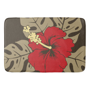 Banzai Beach Hawaiian Hibiscus Floral Badematte