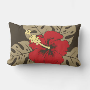 Banzai Beach Hawaiian Hibiscus Kissen für den unte