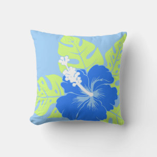 Banzai Beach Hawaiian Hibiscus Quadratkissen Kissen