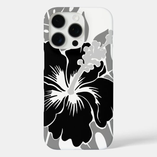 Banzai Beach Hawaiian Hibiskus Black Case-Mate iPhone Hülle (Rückseite)