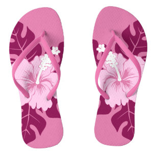 Banzai Beach Hawaiian Hibiskus Floral Badesandalen