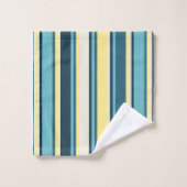 Banzai Beach Hawaiian Hibiskus Floral und Streifen Badhandtuch Set (Waschlappen)