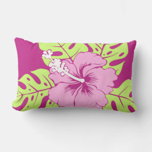 Banzai Beach Hawaiian Hibiskus Lumbar Pillows Lendenkissen