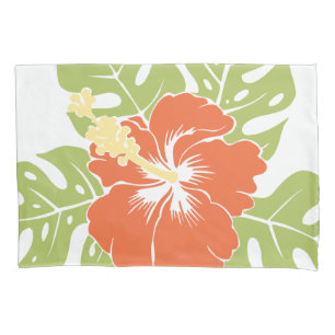 Banzai Beach Hawaiian Hibiskus Reversible Strip Kissenbezug