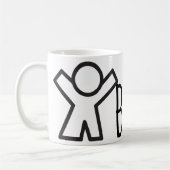 BANZAI BOY jubelt dich auf Kaffeetasse (Links)