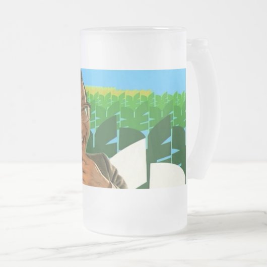 Banzai-Herr Cheeky Chappie Glass Mug Mattglas Bierglas (VorderseiteRechts)