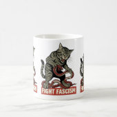 Banzai Kat Fight Fascism Kaffeetasse (Mittel)