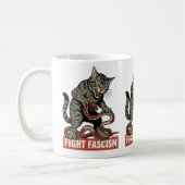 Banzai Kat Fight Fascism Kaffeetasse (Links)