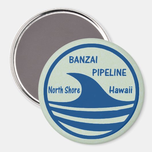 Banzai-Pipeline Magnet (Vorderseite/Rückseite)