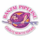 Banzai-Pipeline (p) Aufkleber (Vorderseite)