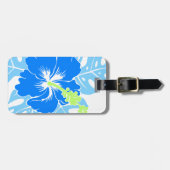 Banzai-Strand-hawaiischer Hibiskus mit Blumen Gepäckanhänger (Vorderseite horizontal)