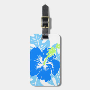 Banzai-Strand-hawaiischer Hibiskus mit Blumen Gepäckanhänger