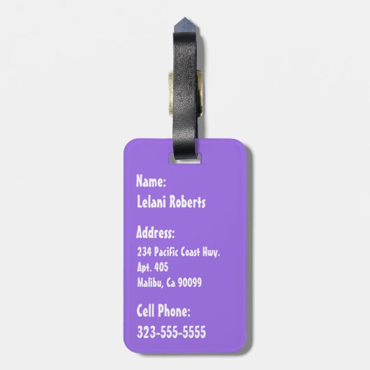 Banzai-Strand-hawaiischer Hibiskus mit Blumen Gepäckanhänger (Rückseite vertikal)