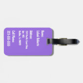 Banzai-Strand-hawaiischer Hibiskus mit Blumen Gepäckanhänger (Rückseite horizontal)