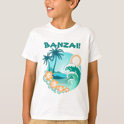 Banzai Surfing T-Shirt (Vorderseite)