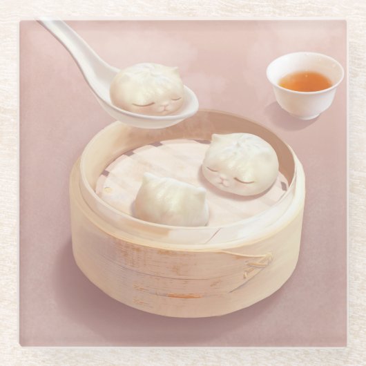 Bao Baby - Tea Time Bao Buddies Glasuntersetzer (Vorderseite)