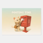 Bao Bao: Posting Time with Retro Taiwan Mailbox Geschenkpapier Set (Vorderseite 3)