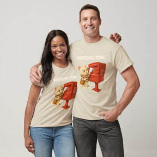 Bao Bao: Postzeit mit retro taiwanesischem Briefka T-Shirt