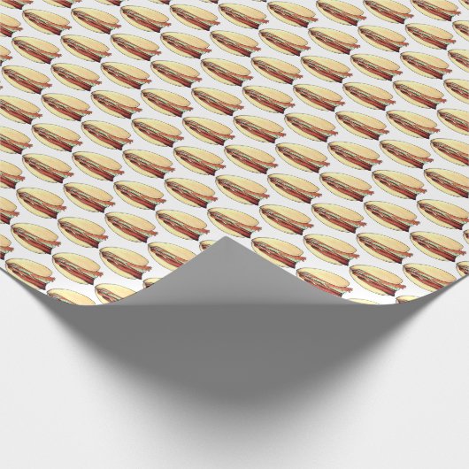 Bao Buns Porkbelly Lotus Bun Chinese Food Print Geschenkpapier (Ecke)