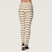 Bao Buns Porkbelly Lotus Bun Chinese Food Print Leggings (Rückseite)
