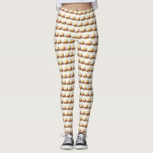 Bao Buns Porkbelly Lotus Bun Chinese Food Print Leggings (Vorderseite)