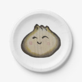 Bao-Dumpling-Papierteller Pappteller (Vorderseite)