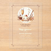 Bao in Oven "A Little Dumpling" Babydusche Acryleinladungen (Vorderseite)