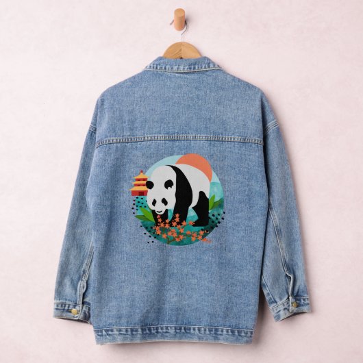 BAO SHI - Panda-Denim-Jacke Jeansjacke (Hangar)