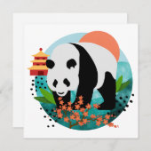 BAO SHI - Panda - flache Mitteilungskarten - Angab (Vorne/Hinten)